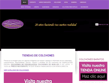 Tablet Screenshot of colchonesosofas.com